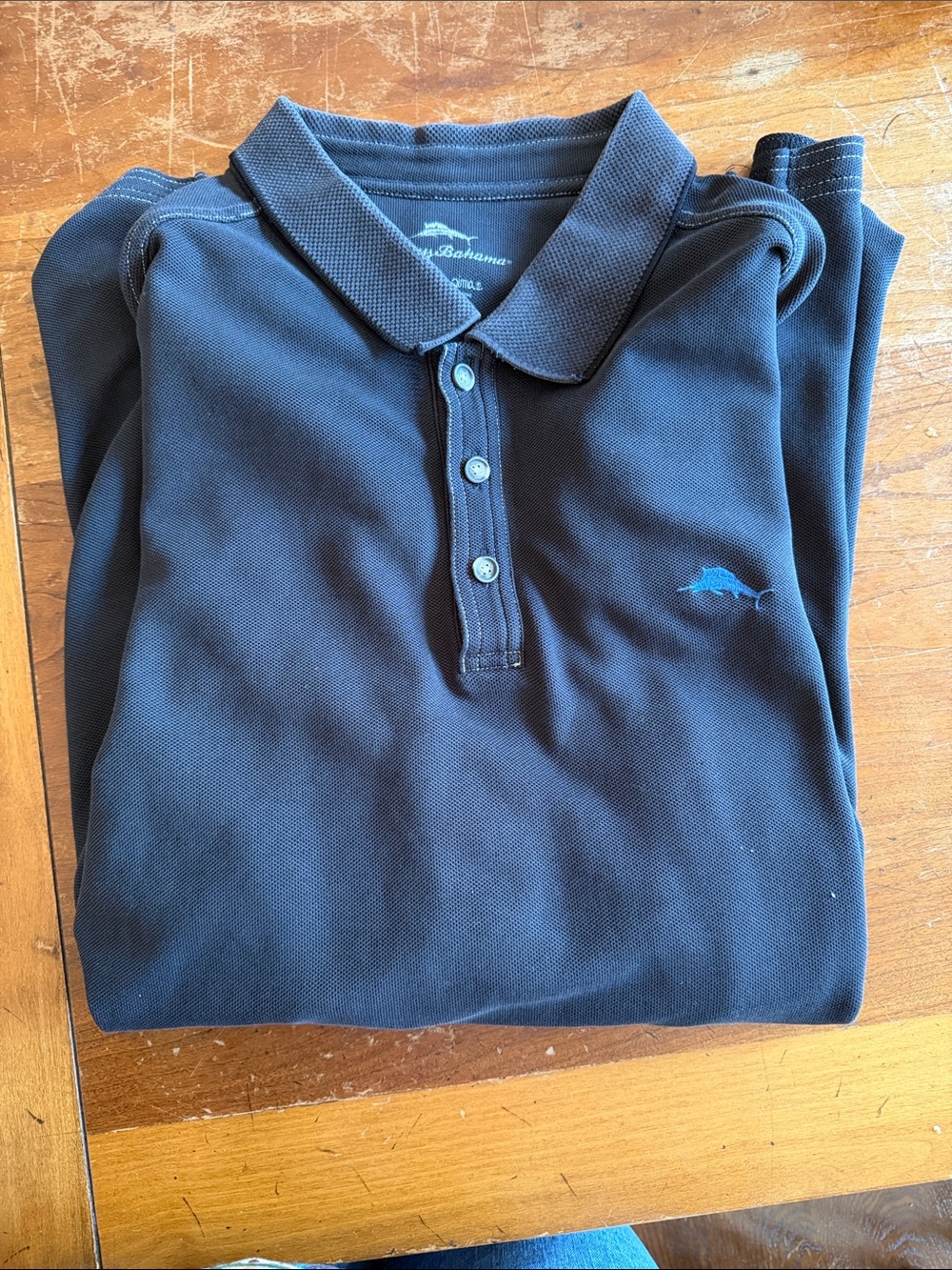 Tommy Bahama charcoal Polo with Marlin Embroidery XXL